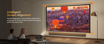 XGODY 4K Native 1080P WiFi6 Android Projector 18000lumen Voice Control AI Auto Focus HD Home Theater Cinema