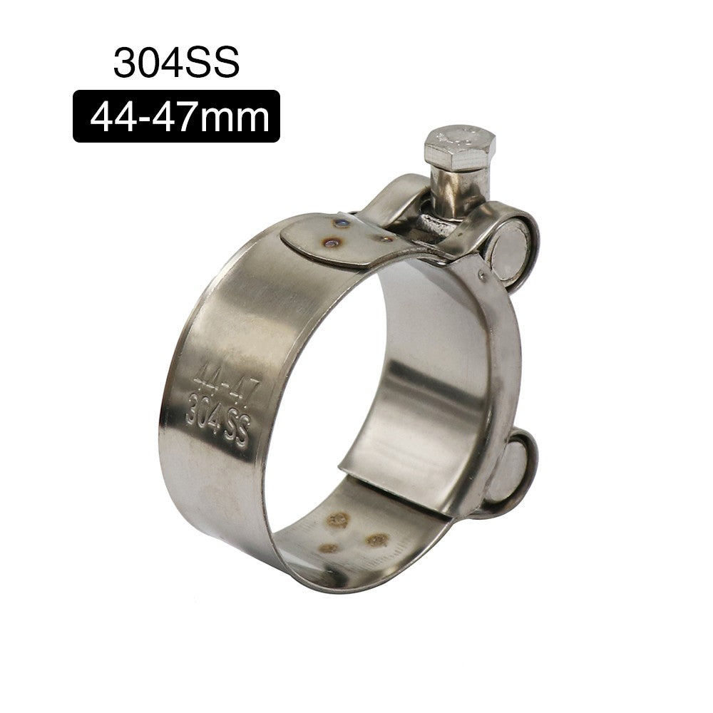 ZSDTRP 26-63mm Stainless Steel Motorcycle Exhaust Clamp Clip For Slip-on Motorcycle Muffler Clamp Kit
