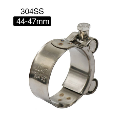 ZSDTRP 26-63mm Stainless Steel Motorcycle Exhaust Clamp Clip For Slip-on Motorcycle Muffler Clamp Kit