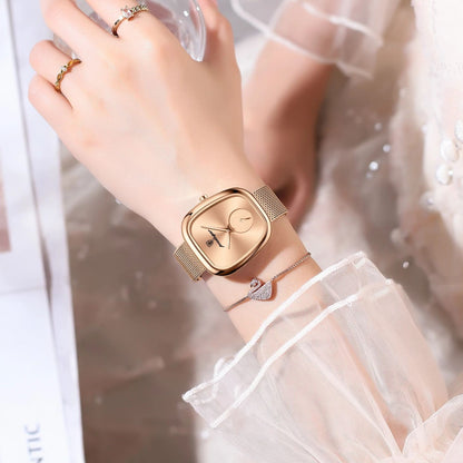 POEDAGAR Luxury Brand Woman Watch Waterproof Stainless Steel Mesh Women's Watches Fashion Elegant Quartz Ladies Wristwatch Reloj