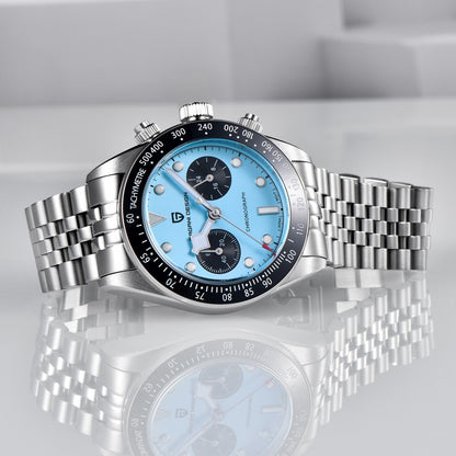 2025 New PAGANI DESIGN Panda Mens Watches Quartz Chronograph Watch For Men Gifts Man AR Sapphire Mirror Ceramic Bezel Waterproof