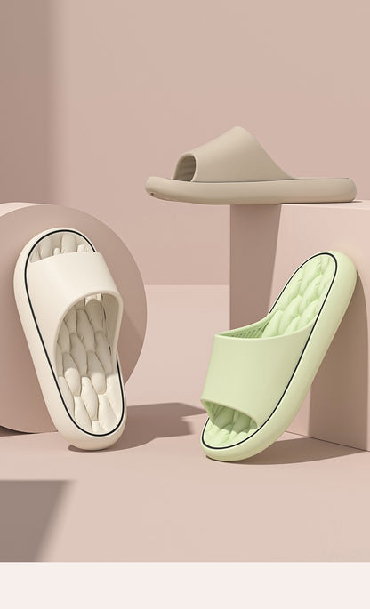 Super Light Soft Slippers Simple Fashion Slides EVA Elastic Shoes Colorful Sneakers In Door Bathroom Flip Flops