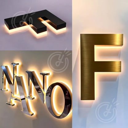 House Name Sign Outdoor House Name Plaque Custom Metal Sign Illuminated Led Traditional House Name Sign Villa Martina Logo