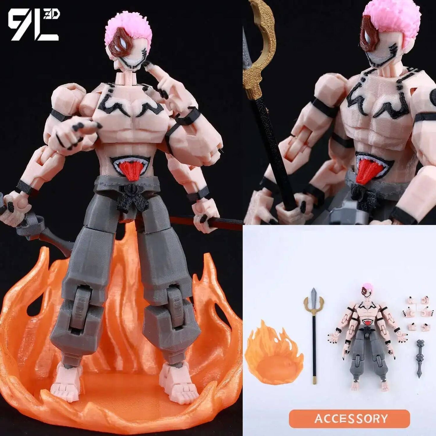 ?9L3D Lucky13 Gojo Sukuna Jujutsu Fushiguro Toji Gojo Satoru Action Figure Dummy13 T13 Multi-Jointed Collectible Toys Titan13