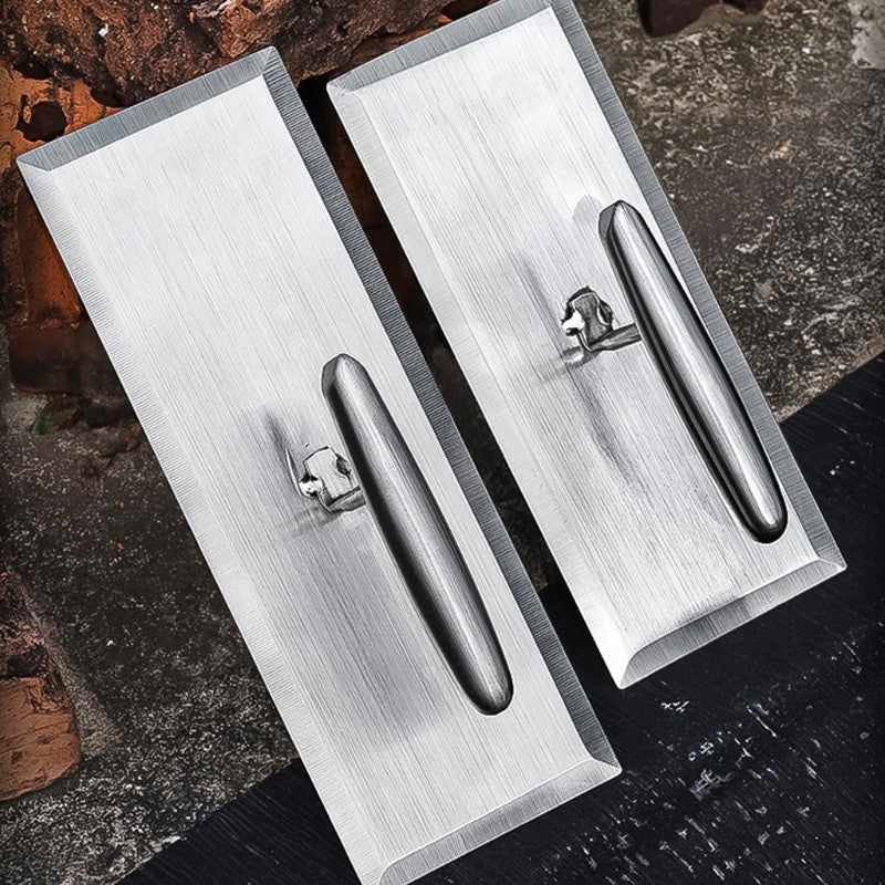 1pç Colher de Pedreiro 240/280mm Raspador de Cimento Ferramenta de Reboco Colher de Acabamento de Aço Inoxidável Ferramenta de Reboco de Construção