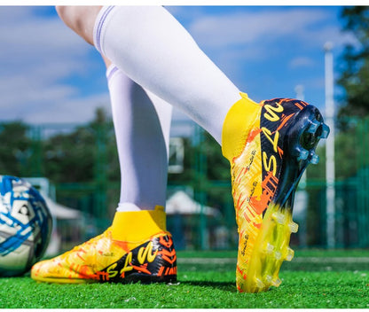 Men's Soccer Shoes Cleats Non-Slip FG Football Boots Men High-quality Match Training Sneakers Futsal Indoor Soccer Boots Boys