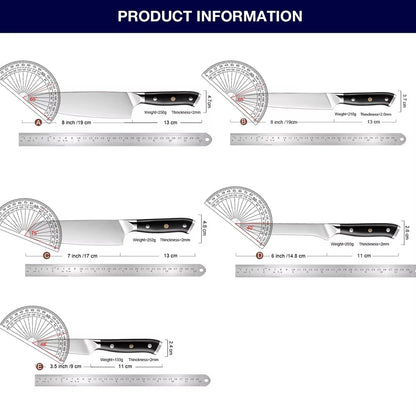 Conjunto de Facas de Cozinha XITUO Super Aço Alemão Faca do Chefe Faca Santoku Japonesa Faca Utilitária Cutelo Faca de Fatiar Descascar Nova Ferramenta de Culinária