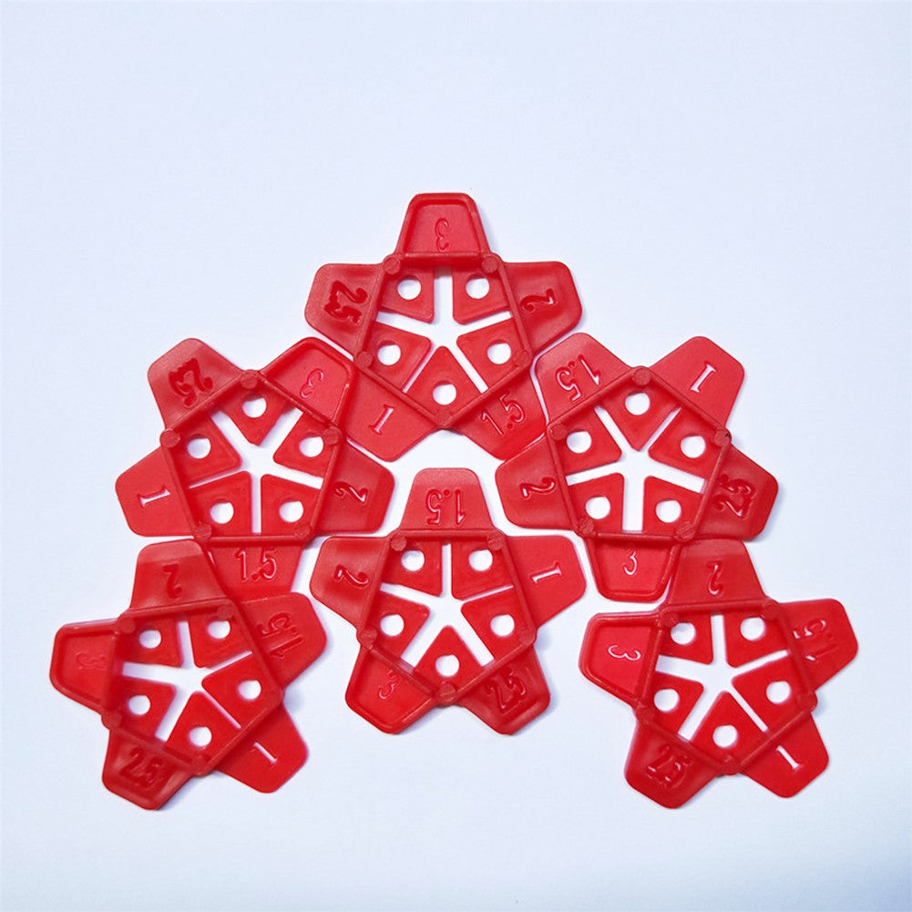 5 em 1 1/1.5/2/2.5/3mm Niveladores de Rejuntamento de Cerâmica Tipo Cunha para Nivelamento de Pisos e Azulejos Sistema de Nivelamento de Vão para Azulejos Ferramentas de Construção