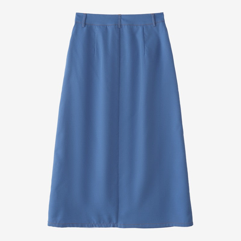 ZANZEA Women Plus Size Skirts High Waist Denim Striped Long Skirt Casual Vintage Big Size Skirt Summer Pockets Fashion Bottoms