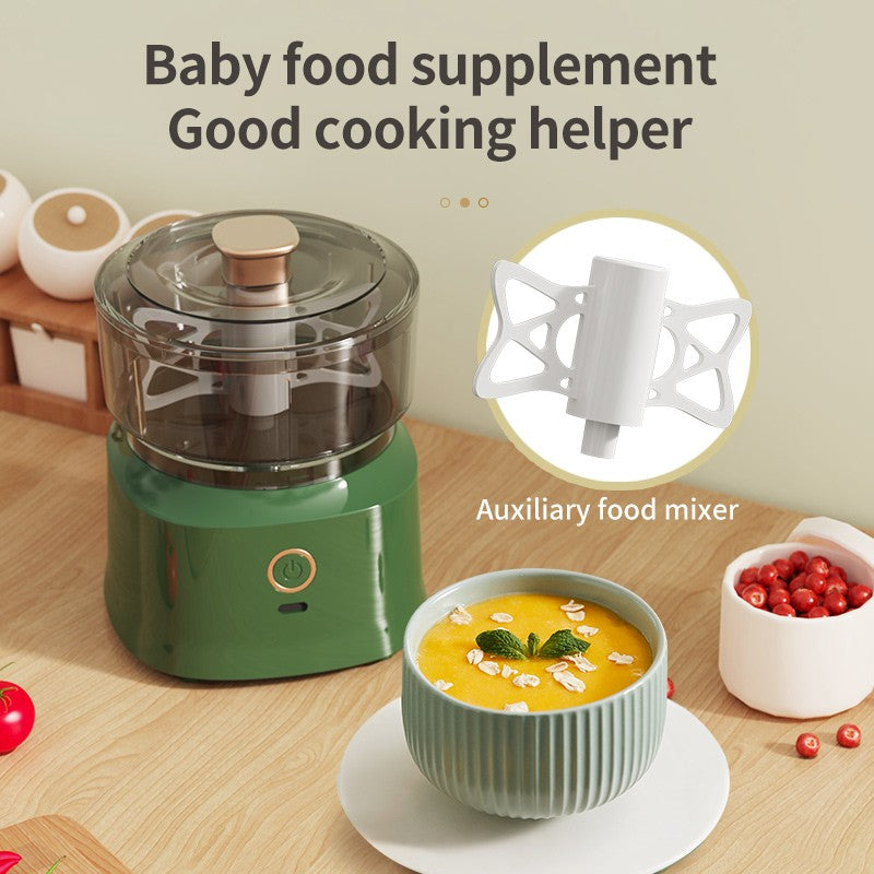 350ml Mini Processador Elétrico Sem Fio de Alho, Dupla Função, Para Purê de Alho, Recarregável Via USB, Triturador de Alimentos Para Cozinha, Moedor de Carne e Vegetais