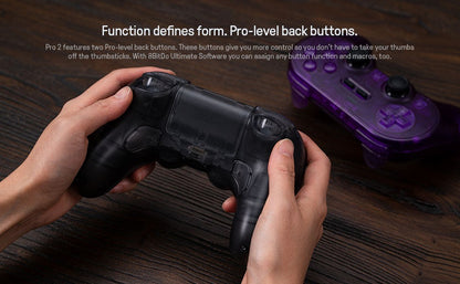8BitDo Pro 2 Bluetooth Controller Gamepad Handle with Hall Effect for Nintendo Switch 2, PC, MacOS, Android, Steam, Raspberry Pi