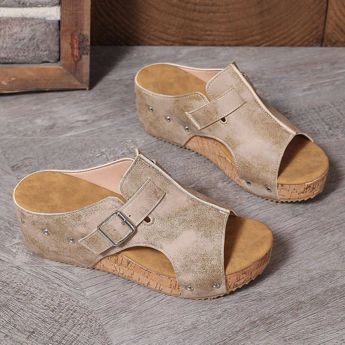 Women Comfortable Platform Sandals Open Toe Wedge Sandals Summer Lightweight New Slippers Fashion Casual Designer Women Shoes