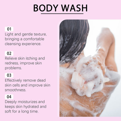 Gel Esfoliante de Banho Limpeza Profunda Reduz Células Mortas Hidratante Melhora o Ressecamento da Pele Controla a Oleosidade Suaviza Ilumina Loção de Banho