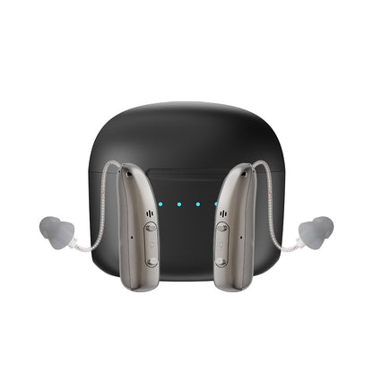 Rechargeable Digital BTE Hearing Aid Adjustable Volume Deaf Mini Sound Amplifier Portable Elderly Hearing Amplifier
