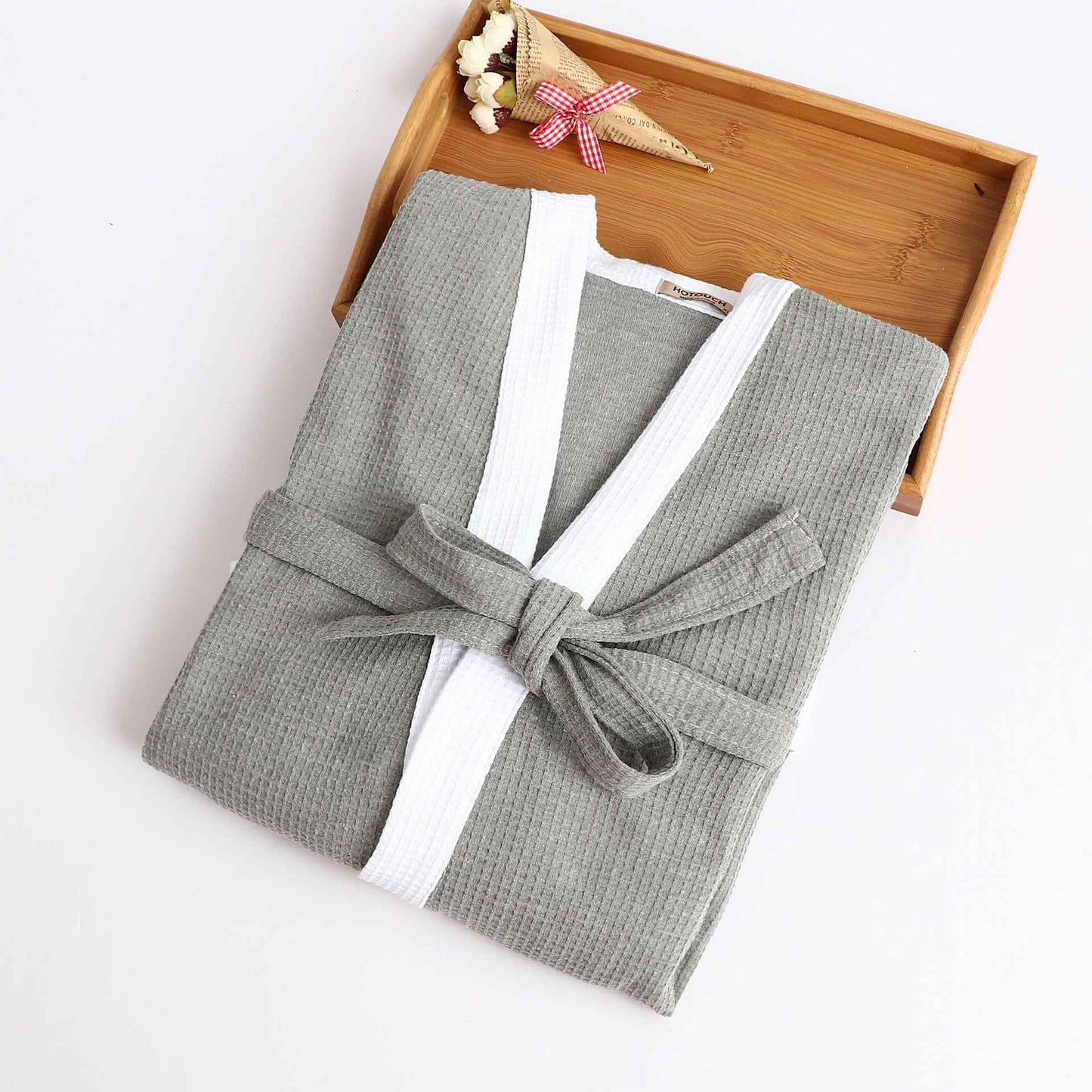 Cotton Waffle Men Kimono Bathrobe Gown Sleepwear Couple Black Robe Nightwear Loose Casual Sauna Yukata Spring Summer Home Wear