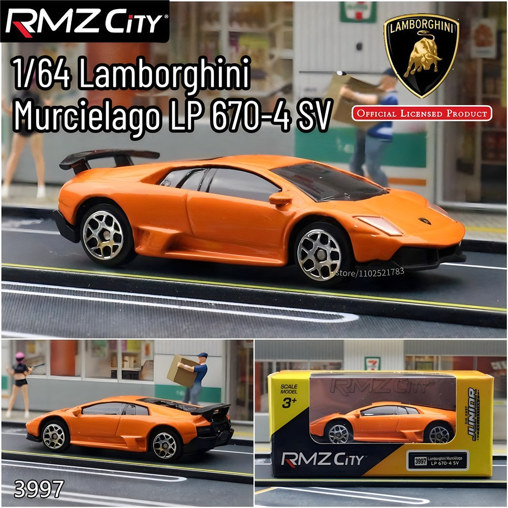 1:64 Lamborghini Aventador Modelo de Carro Réplica Escala Diecast Miniatura Arte Chevrolet BMW VW Coleção de Veículos Presente Brinquedo Menino