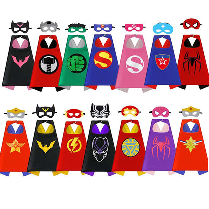 birthday Gifts Superhero Capes for Boy girl  Cartoon Dress Up Costumes Party Supplies Easter halloween cape cloak
