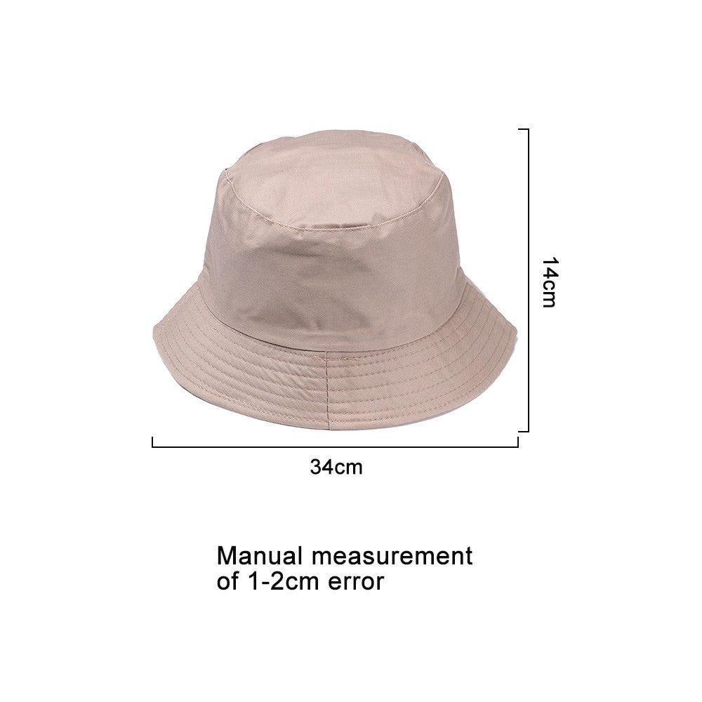 Chapéu Balde Dobrável de Verão de Algodão Unissex Feminino Protetor Solar Ao Ar Livre Chapéu de Pesca Caça de Cor Pura Masculino Chapéu de Bacia Boné de Praia