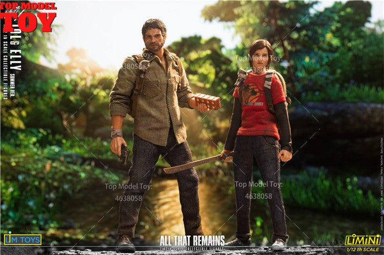 LIMTOYS LMN LMN006 Escala 1/12The Last Survivor Joel Ellie Boneco de Ação 6'' Modelo Soldado Masculino Feminino Conjunto Completo para Coleção