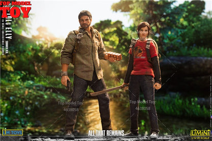 LIMTOYS LMN LMN006 Escala 1/12The Last Survivor Joel Ellie Boneco de Ação 6'' Modelo Soldado Masculino Feminino Conjunto Completo para Coleção