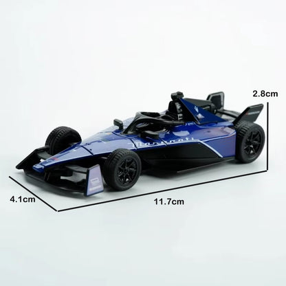 1:43 FORMULA E NEOM Formula Racing Alloy Car Diecasts & Toy Vehicles Car Model Miniature Scale Model Car For Children