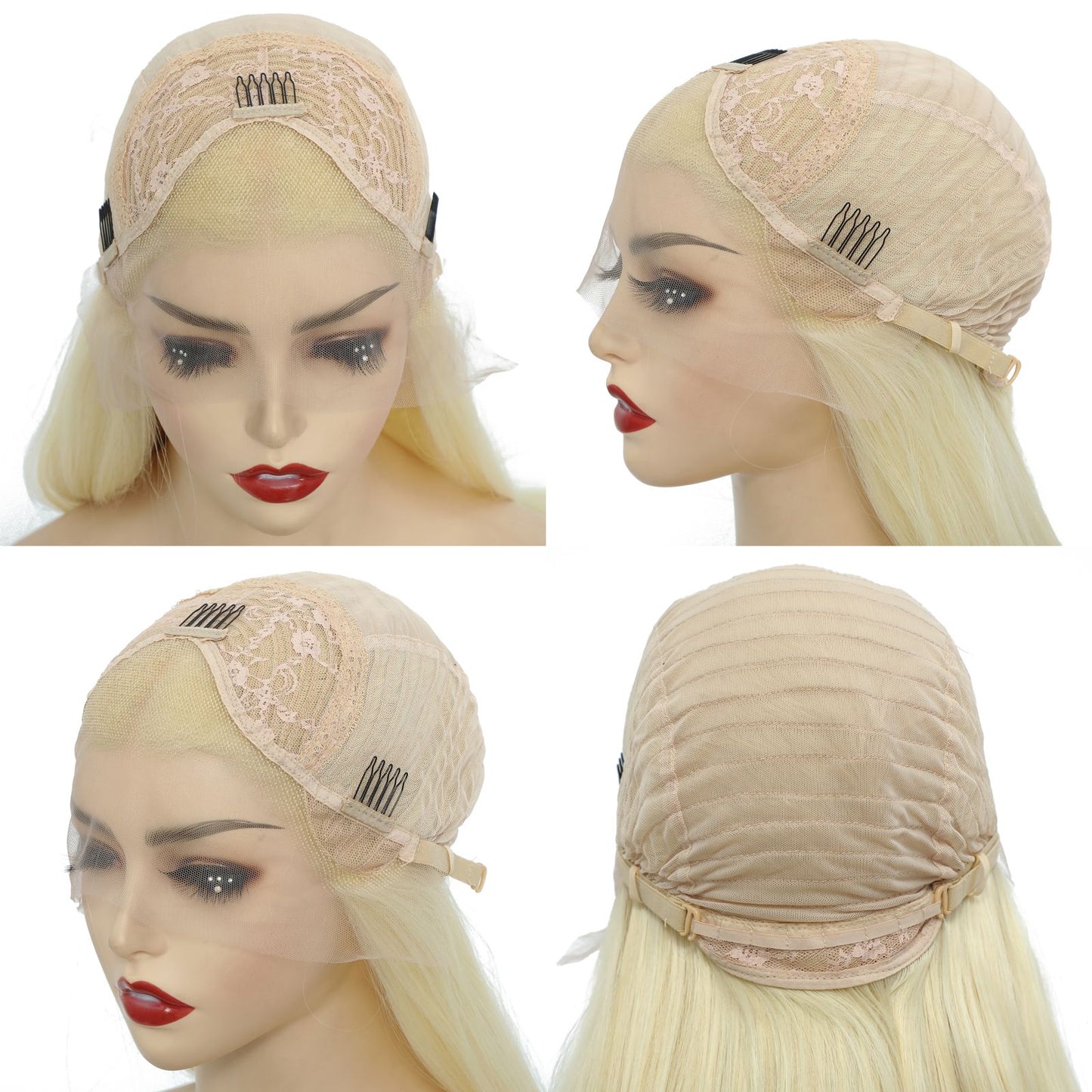 Peruca Sintética WIF Ombre Pink Wave para Mulheres, Usada em Cosplay, Ondas Corporais, Linha do Cabelo Natural, Perucas Lace Front, Raiz do Cabelo Rosa Claro
