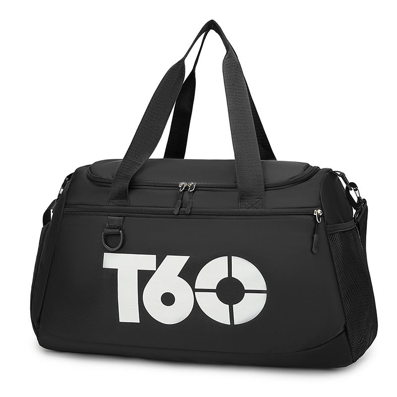 Large capacity travel bag, sports fitness backpack, with independent shoe cabinet, zipper closure, suitable for short-term and l