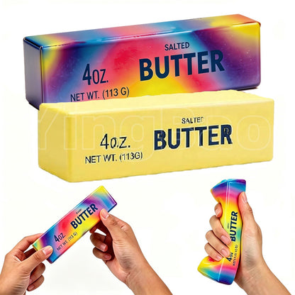 1~4Pcs Soft Squishy Butter Stick Fidget Toy Stress Relief Slow Rising Squeeze Toy for Anxiety Relief Decompression Party Gifts
