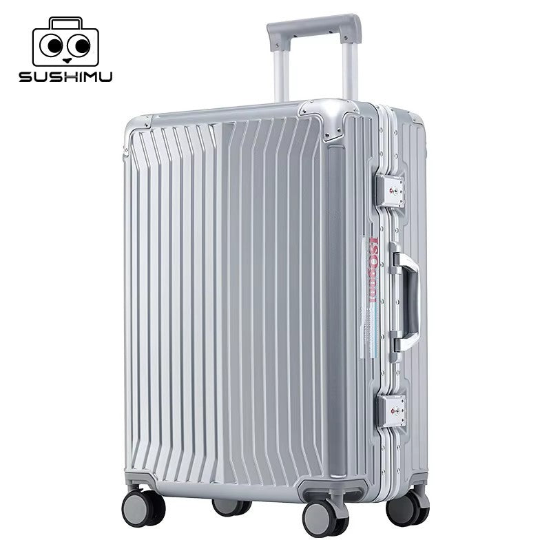 Mala de viagem SUSHIMU com alça larga masculina 20 24 26 Bagagem de mão feminina PC Mala de rodinhas