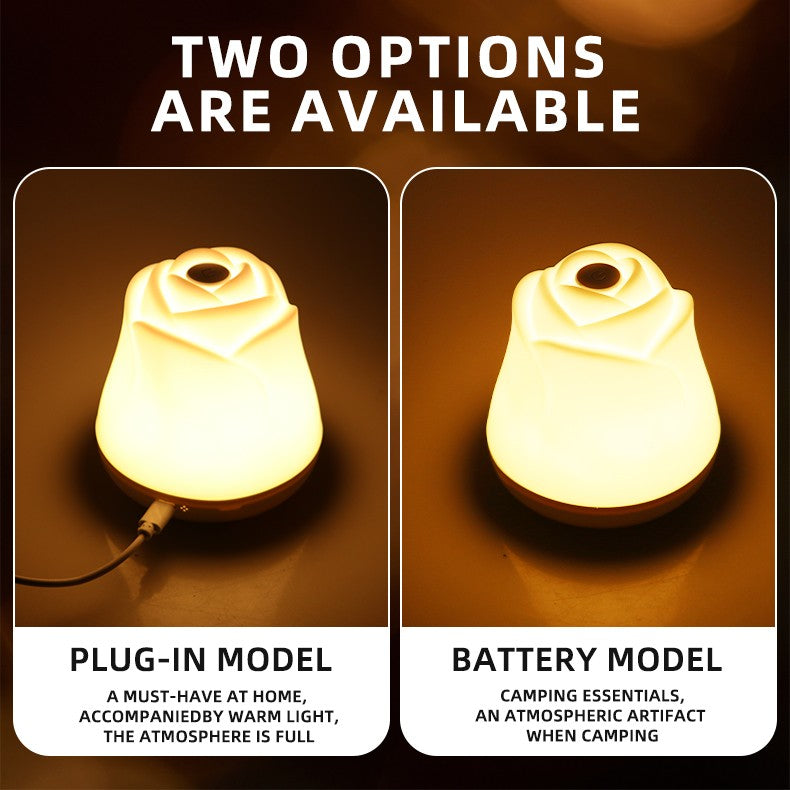 Night Lights for Bedroom Sleeping Lamp Rose Decor Light USB Charging Touch Led Lights For Christmas Gift House Decoration light