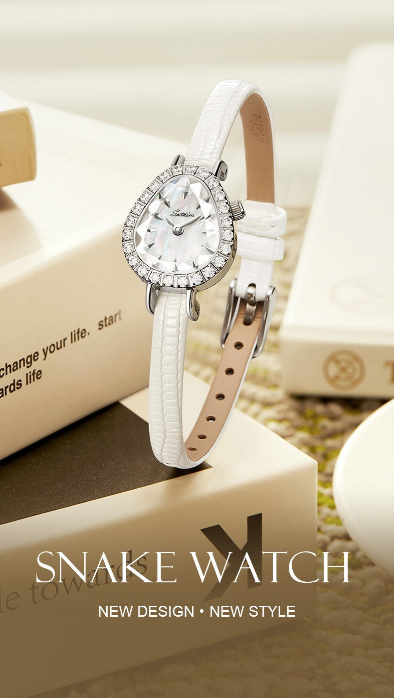 Sotoiru Watches for Woman Fashion Quartz Snake Wristwatches with Qucik Release Strap Original Design Christmas Gift for Woman
