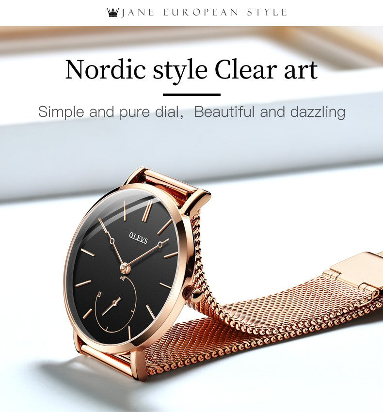 OLEVS Milanese Steel Band Quartz Women's Watch 5190