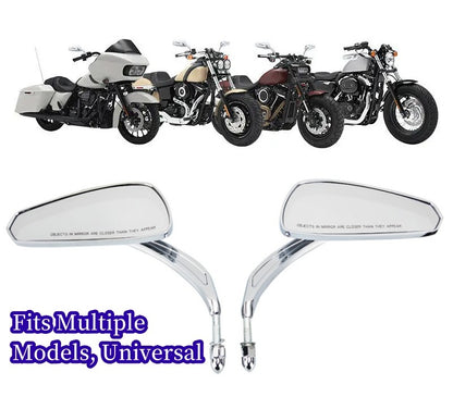 Espelhos Retrovisores Laterais de Guidão 5/16" para Motocicletas Harley Honda Davidson Sportster Fat Boy FLSTF Road King Street Glide 88-24