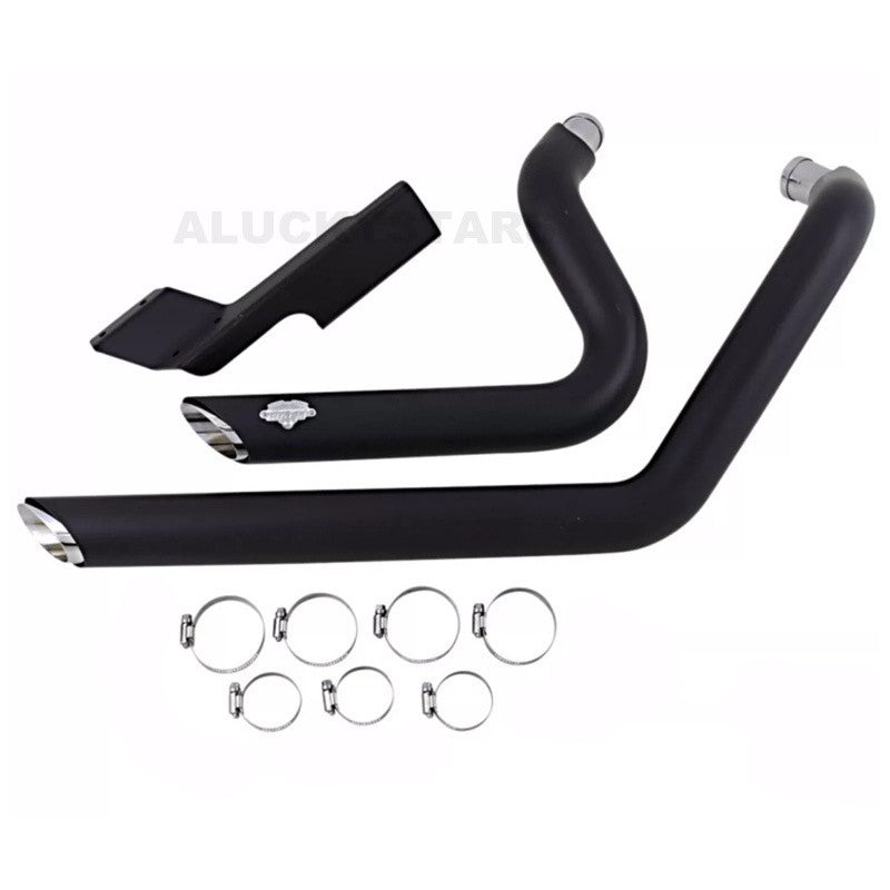 Black Chrome Motorcycle V-H Dual Exhaust System Muffler Exhaust Pipe For Harley Sportster XL1200 XL883 Iron XL 1200 883 X48 V72