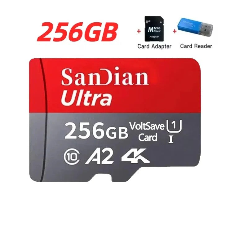 Cartões Micro Memória 128GB Cartão TF Original 1TB/2TB Cartão Flash de Alta Capacidade Classe 10 Cartão SD de Alta Velocidade para PC/celular/Câmera/Mac