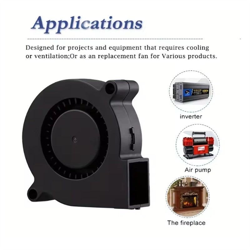 75mm USB Fan Cooling Turbo Blower Brushless 3D Printer 7515 For Extruder DC Cooler Power Inverter Air Pump PC CPU