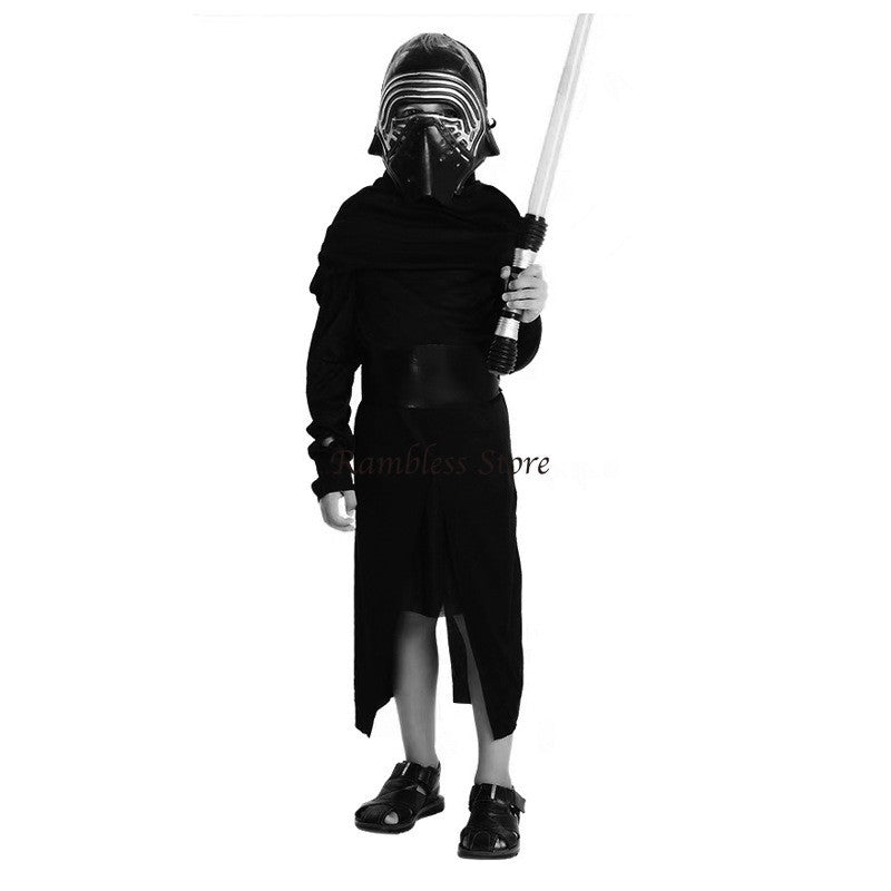 Halloween Cosplay Costumes Force Awaken Boy's Episode Deluxe Kilo Movie COS Sets with Mask Party New Year Kylo Ren Ben Solo Cos