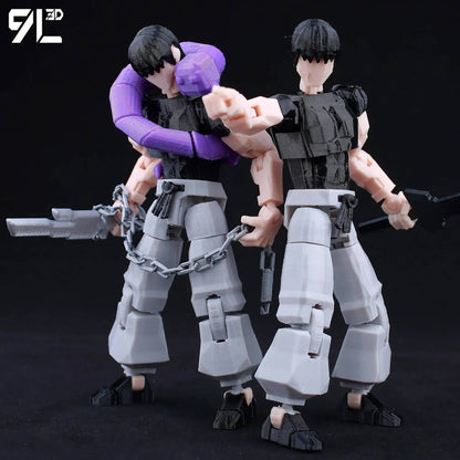 ?9L3D Lucky13 Gojo Sukuna Jujutsu Fushiguro Toji Gojo Satoru Action Figure Dummy13 T13 Multi-Jointed Collectible Toys Titan13
