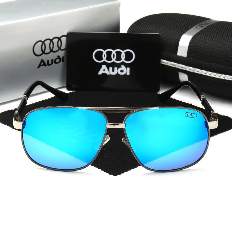 Óculos de Sol Audi Polarizados UV400 para Dirigir Masculino/Feminino Armação Quadrada Atacado Presente para Entusiastas de Automóveis