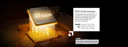 ASRock Brand New B550 Steel Legend Motherboard AMD AM4 Support 5800X3D 5700X 5600G CPU 4xDDR4 4533MHz 128GB M.2 HDMI PCIe4.0 ATX