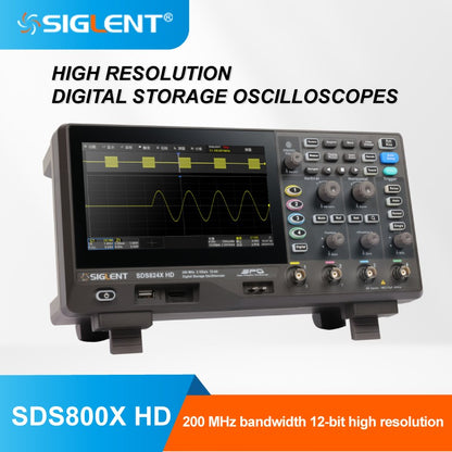 SIGLENT’s SDS800X HD series High Resolution  Digital Storage Oscilloscopes SampleRate 2 GSa/s, 12-bit Analog-Digital ConverterS