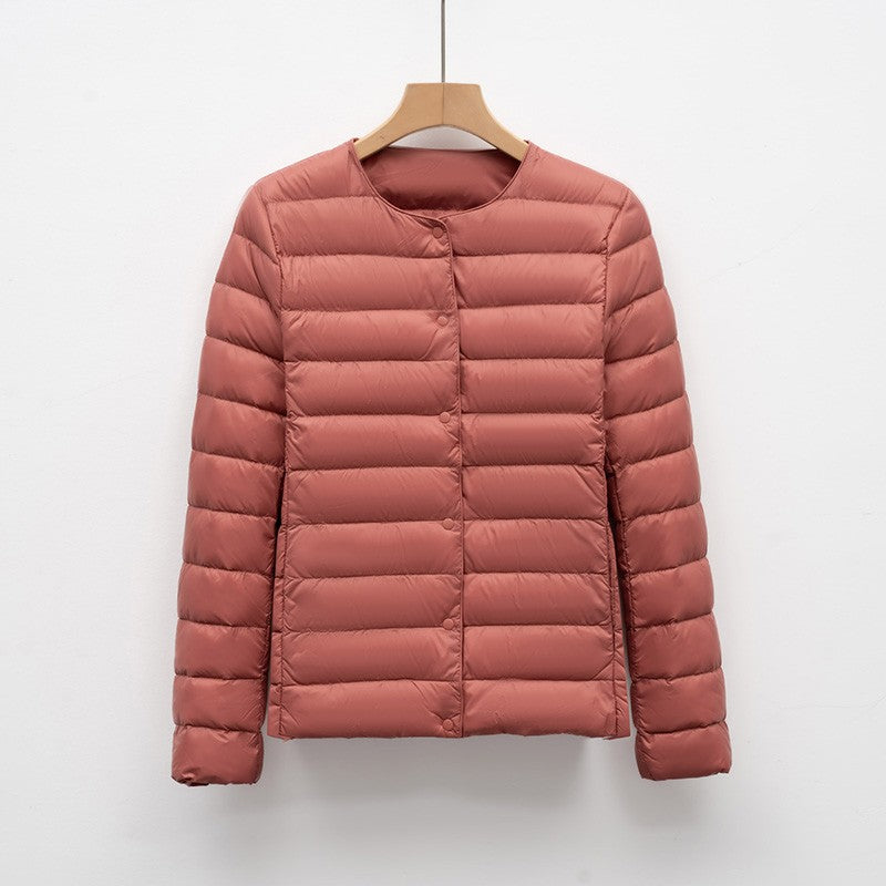 12 Colors Women Long Sleeves 90% White Duck Down Female Slim Warm Inner Ultra Lightweight Packable Ski Jacket Down Liner Jackets