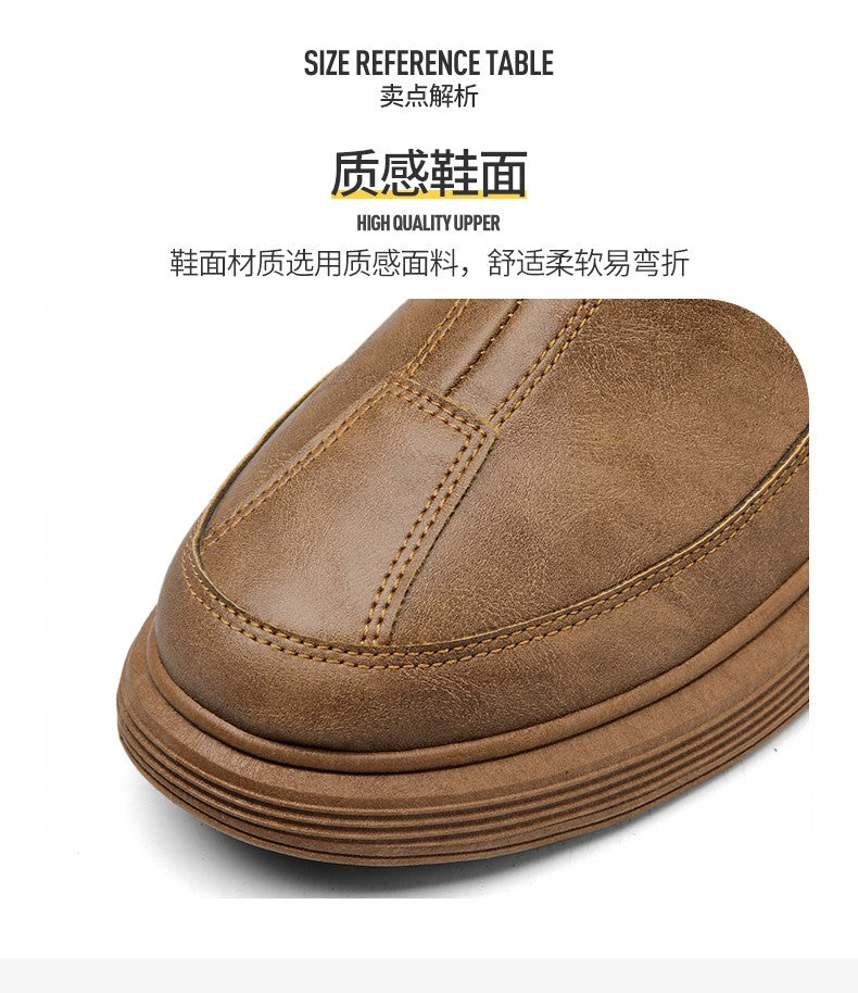 Men's Winter Boots and Cold-proof Boots 2025 Men's Winter High-quality Warm High-top Cotton Shoes Outdoor Thick-soled Snow Boots