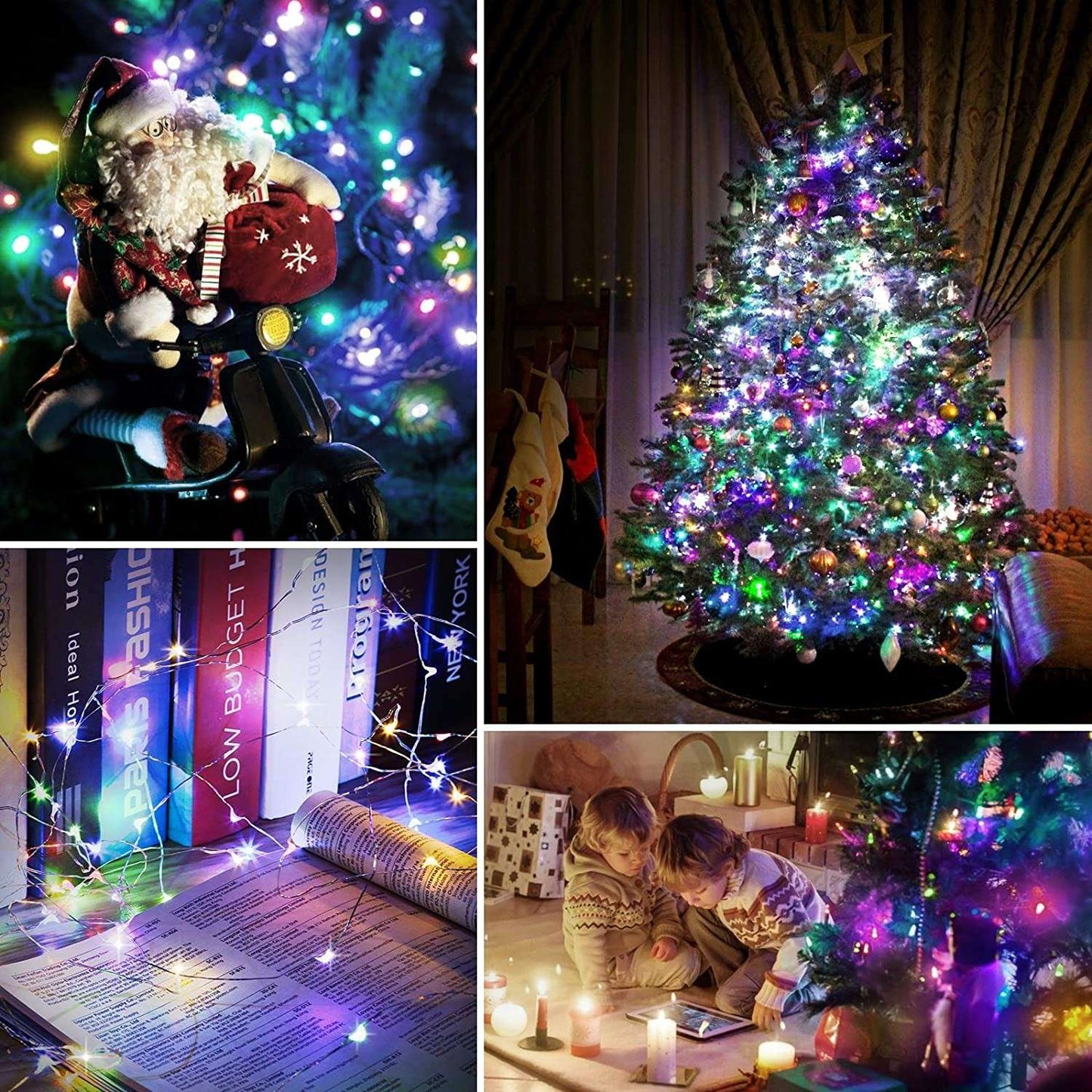 2/5/10/20/30M USB Fairy String Lights LED Sliver Wire Lights With 8 Lighting Modes Remote Control For Bedroom Christmas Decor