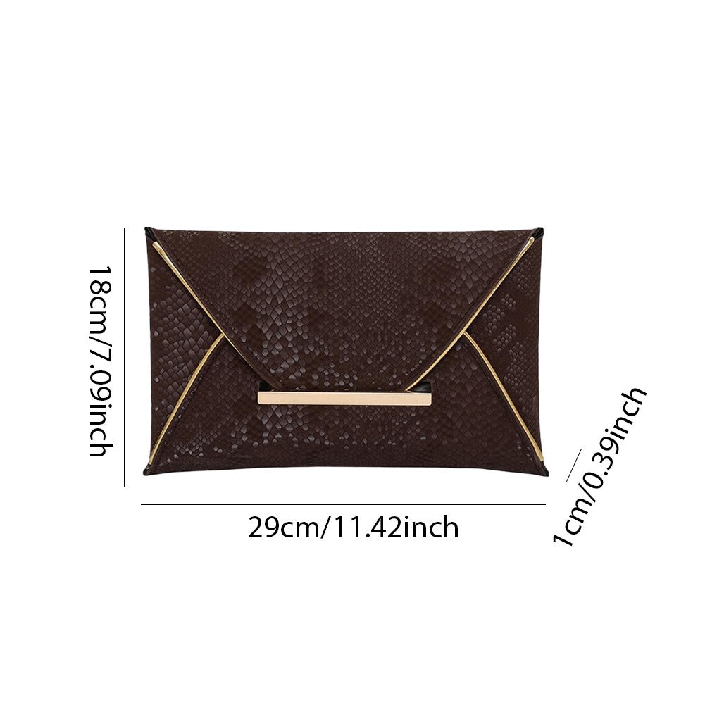 Envelope Clutch Handbag PU Leather Envelope Bag Envelope Clutch Bag for Weddings Parties Bridal Proms