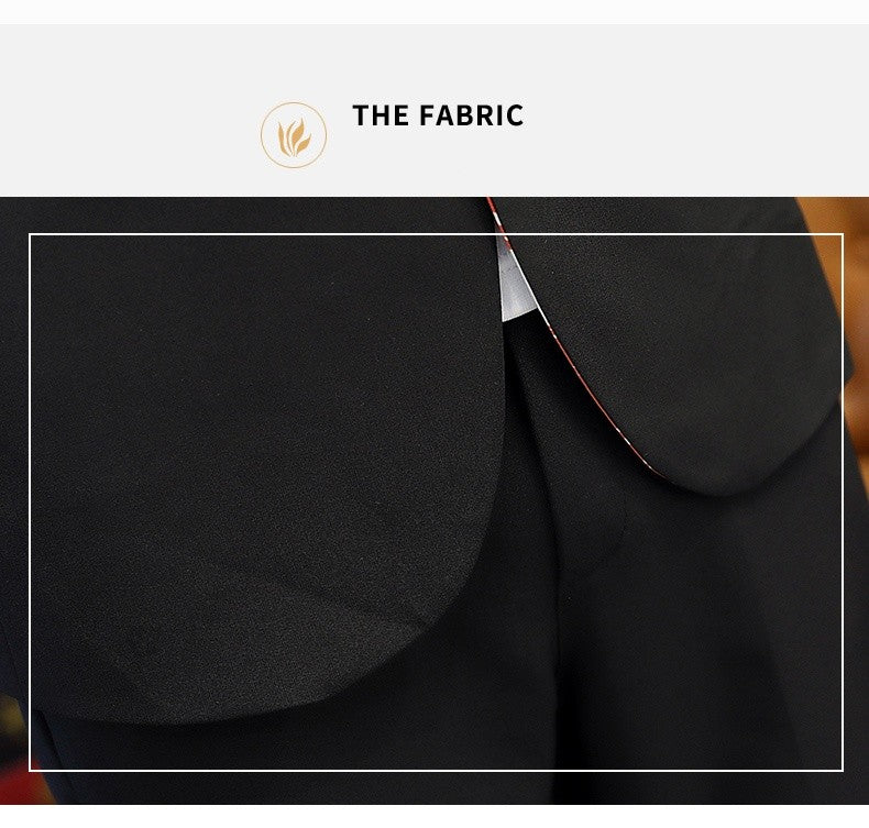 Summer 2025 Korean Slim Fit Short Sleeve Suit Casual Thin British Style Seven-Point Mid-Sleeve Suit for Men