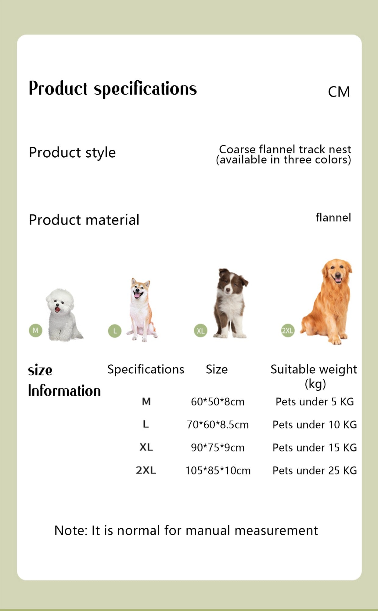 Flannel Dog Bed Autumn Winter Thickening Warmth Ellipse Dog Sofa Beds Bottom Detachable Soft Plush Pet Pad Dogs Accessories