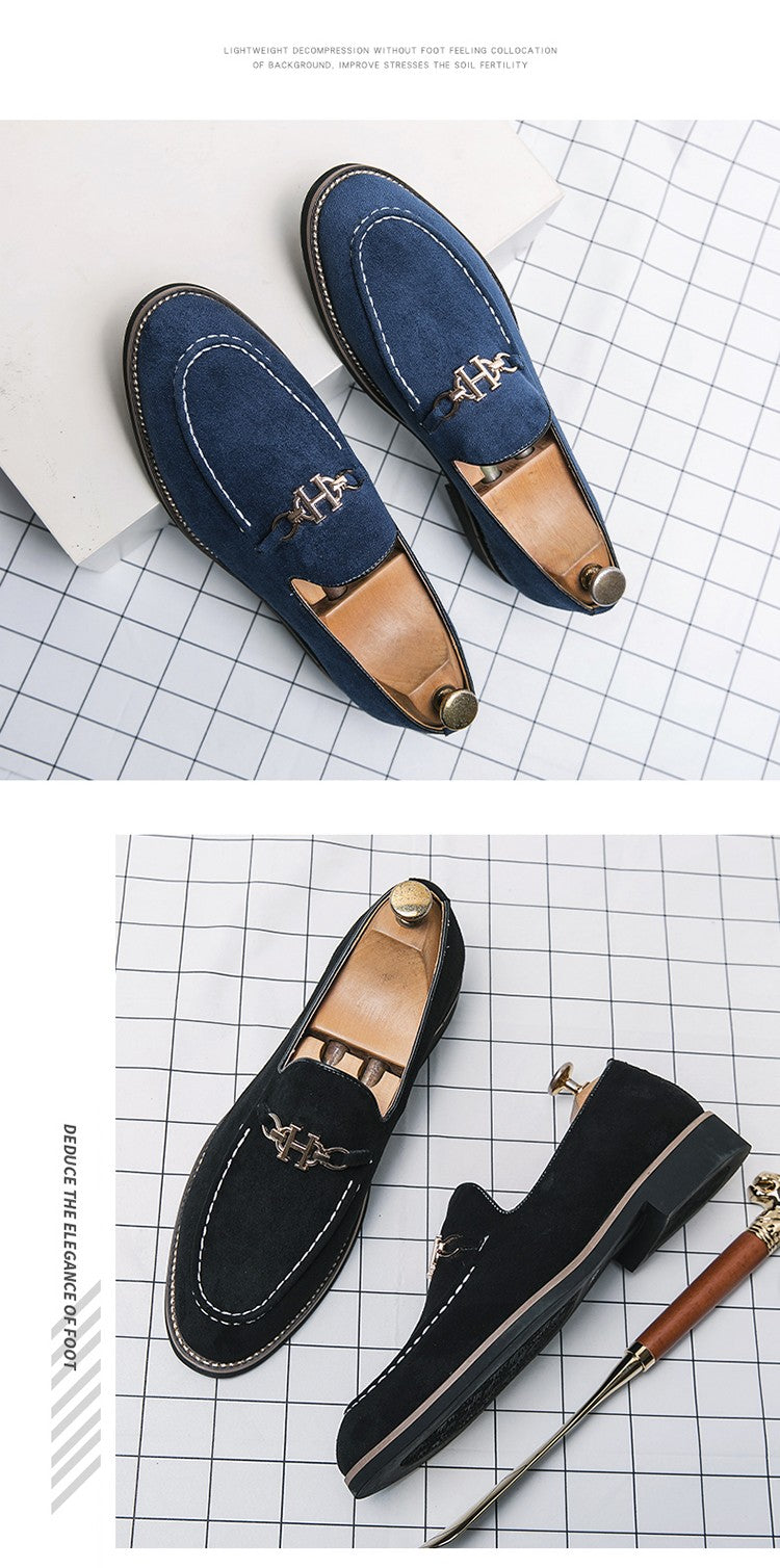 Fashion Brand Men Suede Leather Shoes Comfortable Pointed Social Shoe Male Driving Shoes Luxury Flat Loafers Men zapatos hombre