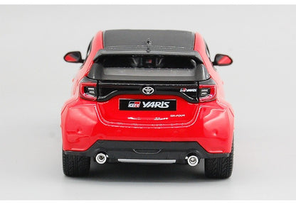 Maisto 1:24 Toyota GR Yaris Meritor 2021 Livery Alloy Diecast Model Red Rally Inspired Réplica Edição de Colecionador para Exibição Estática