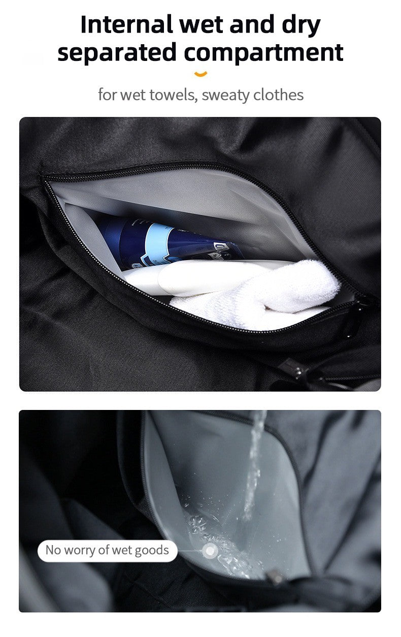 Travel Gym Bag Oxford Dry Wet Separate Bag 15.6 inch Computer Sports Backpack Waterproof Fitness Swim Boxing Basketball Football